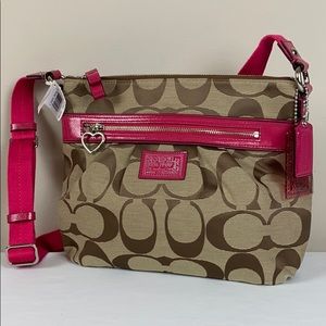 Coach Signature Daisy File Bag NWT